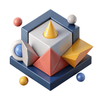 maravilloso juguetón industrial resumen geométrico composición, mínimo, plano color, limpiar líneas con escalable diseño. agudo png