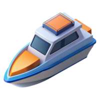 splendid iconic Isometric boat, single-weight stroke, clean lines, with Scalable Design. png