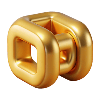 energico degno di nota scalabile, geometrico modulo nel oro. minimo, peso singolo ictus con scalabile design. professionale png