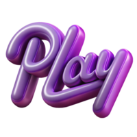 mysterious fascinating Crisp edges, clean lines PLAY . Flat purple, with Scalable Design. high quality png