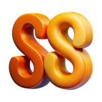 striking vintage Abstract letter S with curved lines. Minimal, single-weight stroke, with Scalable Design. exclusive png