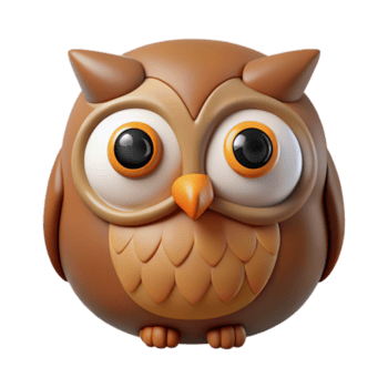 ipnotizzante senza tempo circolare gufo con di grandi dimensioni, il giro occhi. pulito linee, piatto colore, simmetrico con scalabile design. png