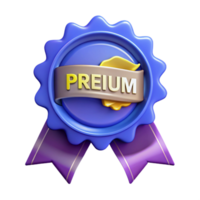 joyful vibrant Ribbon badge with the text Premium . Clean lines, scalable, flat color with Scalable Design. impeccable png