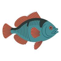 Fish flat art vector