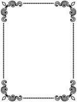 Simple and unique border design vector