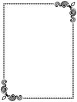 Simple border design. vector