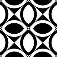 Black and white seamless geometric pattern vector