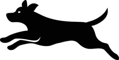 Simple Dog Silhouette for Branding Use, Clean Dog Art for Print Materials. vector
