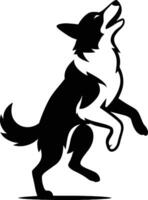 Dog Silhouette for Etsy and Print Shops, Pet Art for Graphic Resource Use. vector