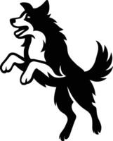 Dog Silhouette Graphic for T Shirt Designs, Simple Puppy Outline for Graphic Use. vector