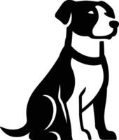 Dog Silhouette for Graphic Templates, Puppy Shape Art for Print-on-Demand. vector
