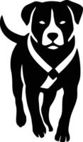 Outline Dog Silhouette for Web Graphics, Pet Lover Dog Art for Print Projects. vector
