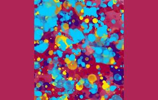 Abstract colorful splashes and watercolor texture vector