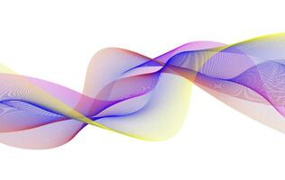 Abstract Colorful Wavy Lines Background Wallpaper vector
