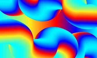 Abstract 3D Rendering of Colorful, Flowing Tubular Shapes vector