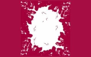 Abstract Red and White Blob with Circular Frame vector