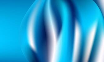 Abstract composition of fluid and flowing forms in shades of blue vector