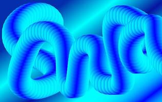 Futuristic Fluid Tube Shapes on Gradient Background vector