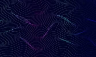 Glowing Wave Lines Background Vibrant Abstract Flow Design vector