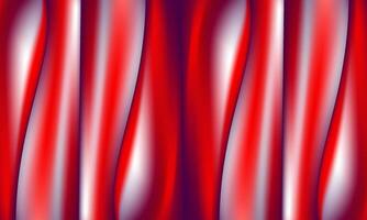 Red Curtain with Vertical Folds vector