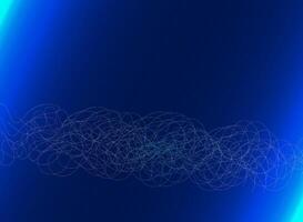 Technology Wave Line Pattern Dark Gradient Background with Glow Effect vector