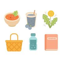 Clean and Simple Spring in Flat Design vector