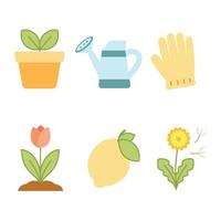 Spring gardening collection vector