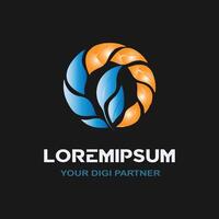 Eco Tech Business Logo Design for Branding and Identity vector