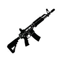 Military Style Rifle Graphic for Design Use vector