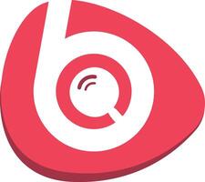 Initial Letter B Tech Logo Design with search vector