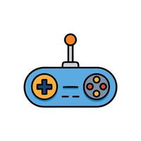 Retro Game Controller on White Background Illustration vector