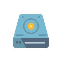 Isolated floppy disk drive icon on White background vector