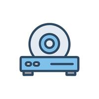 Retro Media Player Illustration on White Background vector