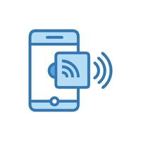 Smartphone connectivity wireless connection, internet access, mobile data vector