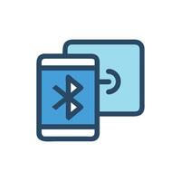 Bluetooth Connectivity Phone with Connected Device Icon Illustration vector