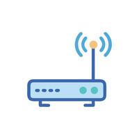 Wi-Fi Router Icon Internet Connection Device Illustration vector