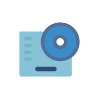 CD-ROM drive icon,, computer component, retro tech vector