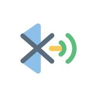 Colorful Bluetooth icon for wireless connection and data vector