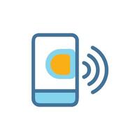 Mobile Payment Wireless Technology Icon - NFC Transaction vector
