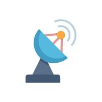 Satellite Dish Icon Communication, Broadcast, Signal, and Technology vector