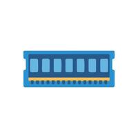 RAM Memory Module for Computer on White Background vector