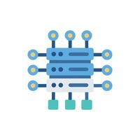 Colorful network server icon on a White background vector