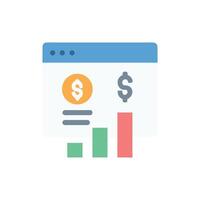 Financial chart, growth graph, business, analysis, stock market vector
