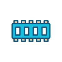 DDR RAM Memory Stick Icon, Computer, Digital Hardware vector