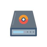 External Hard Drive Icon Data Storage for Backup vector