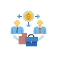 Money Exchange Business Illustration for Financial Concepts vector