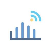 Wireless Signal Strength Illustration on a White Background vector