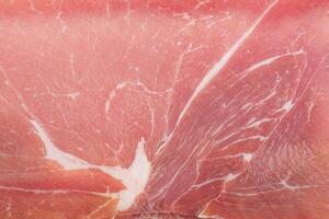 Jamon meat as background. Food photography, jamon macro photo. photo