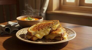 Sandwich Presented with Premium Styling and Photorealistic Sharpness photo