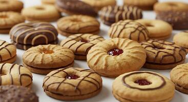 Cookie Platter Styled with Props in Ultra Realistic Setting photo